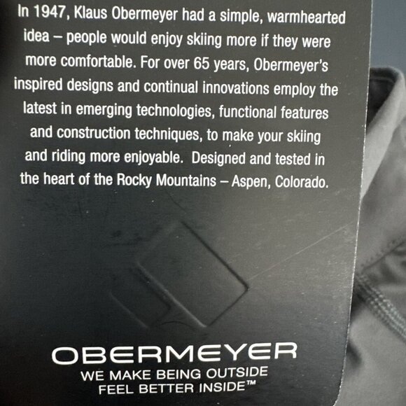 Obermeyer Men's M Flex 1/4 Zip Baselayer Knit Pullover Shirt Gray NWT - Picture 11 of 16